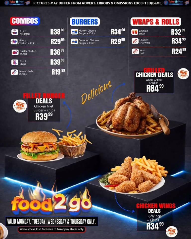 TAKE N PAY specials - From Monday 6 Jul 2026
