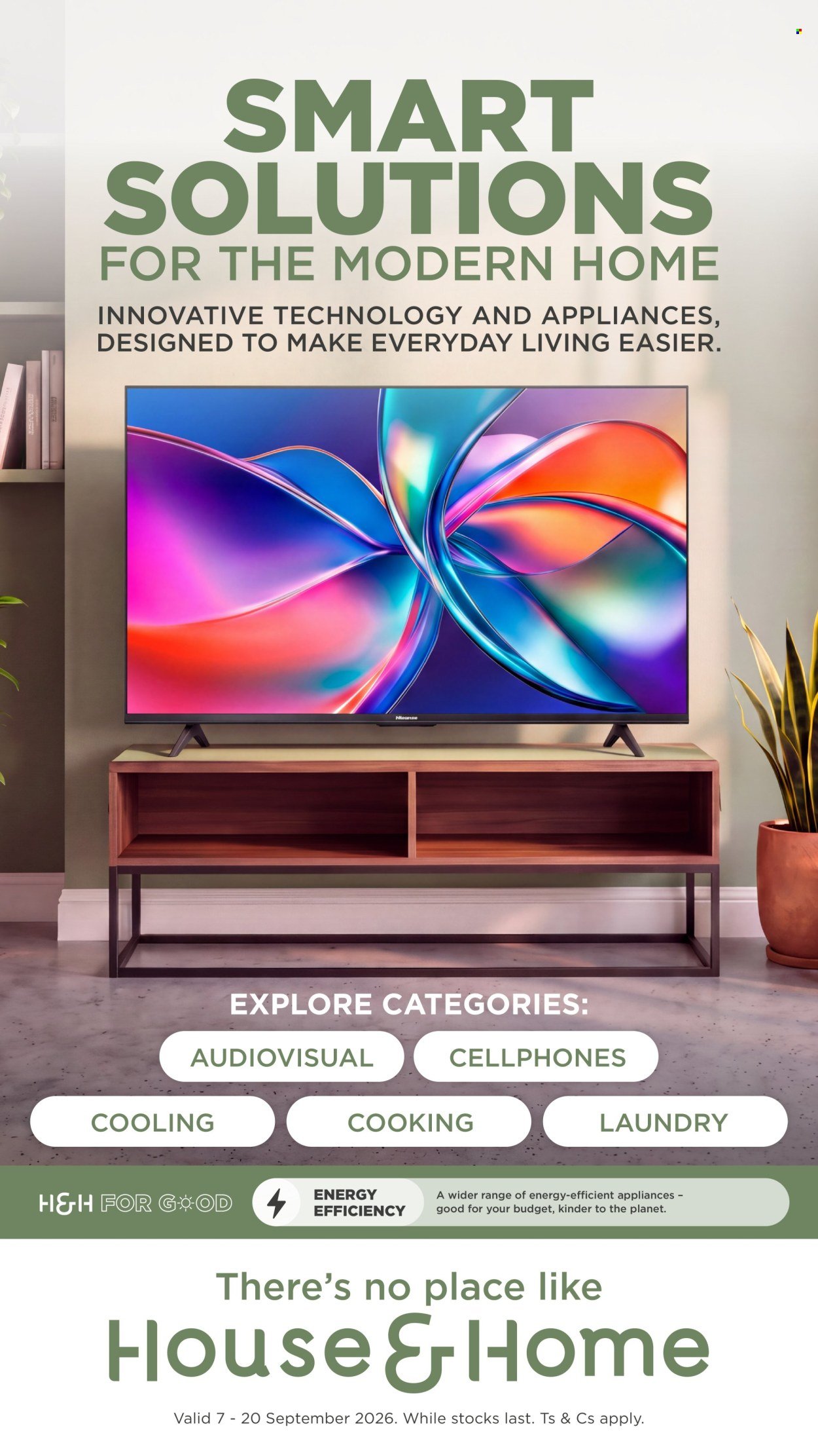 HOUSE & HOME specials - From Monday 7 Sept 2026