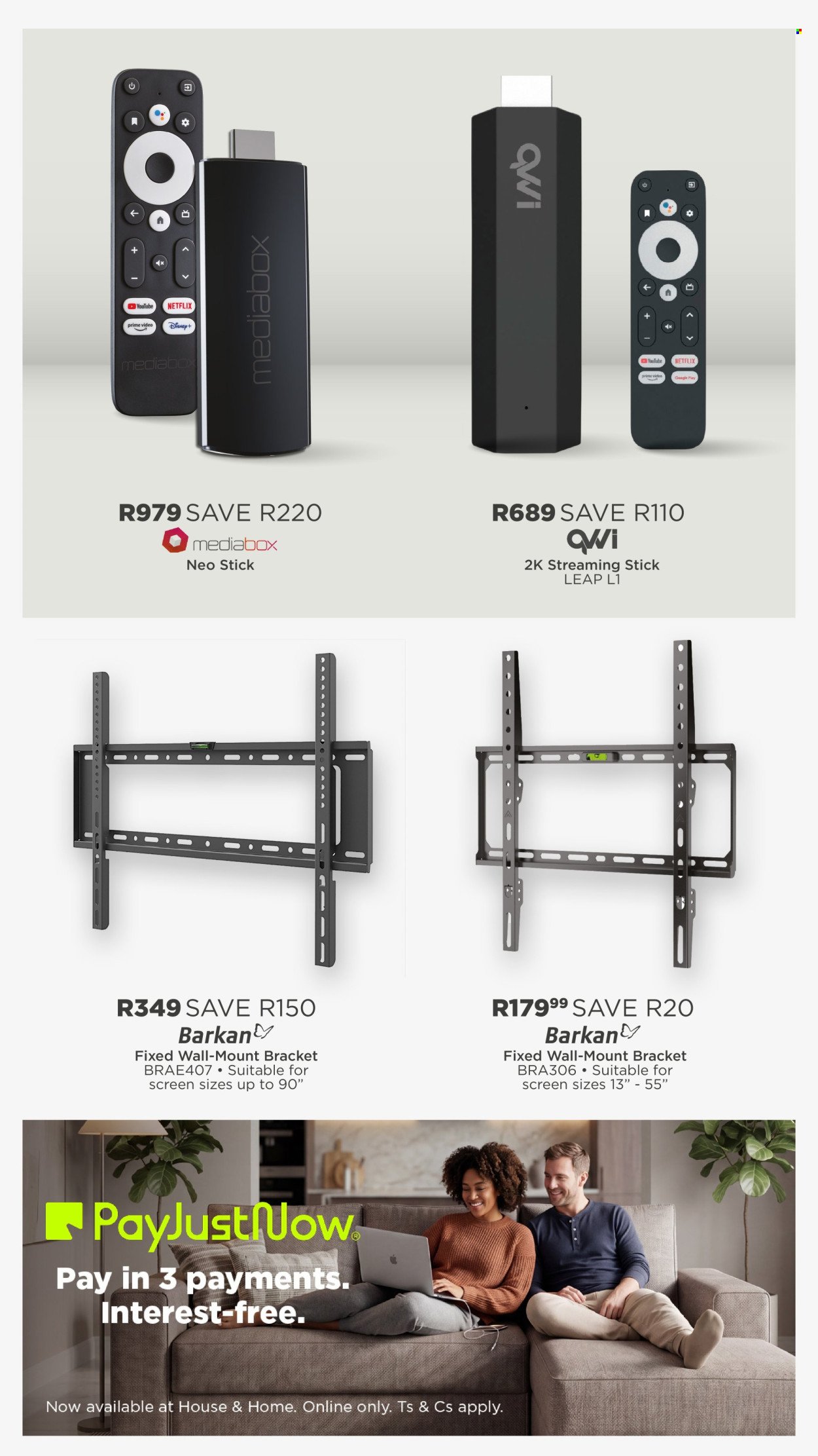 HOUSE & HOME specials - From Monday 7 Sept 2026