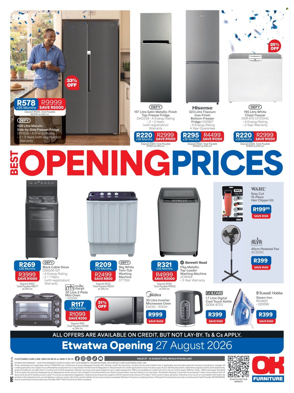 OK FURNITURE specials - From Thursday 27 Aug 2026