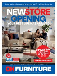 OK FURNITURE specials - From Thursday 27 Aug 2026