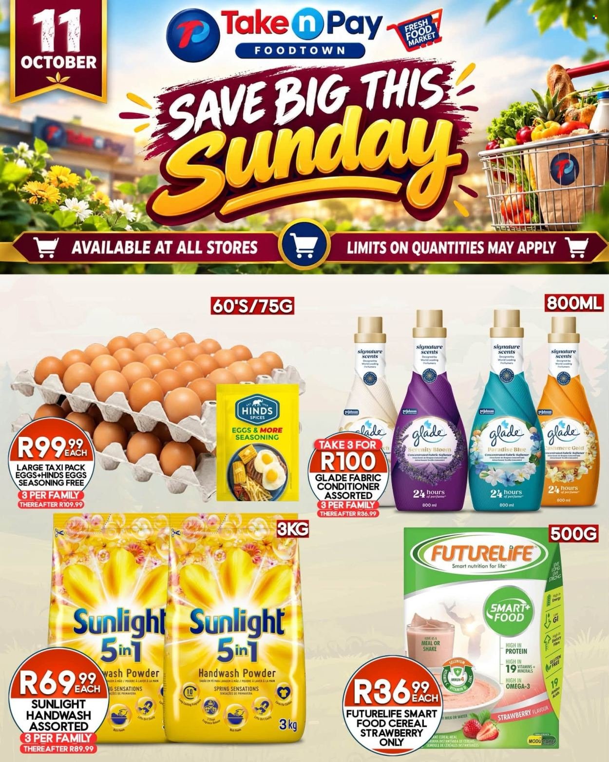 TAKE N PAY specials - From Sunday 11 Oct 2026