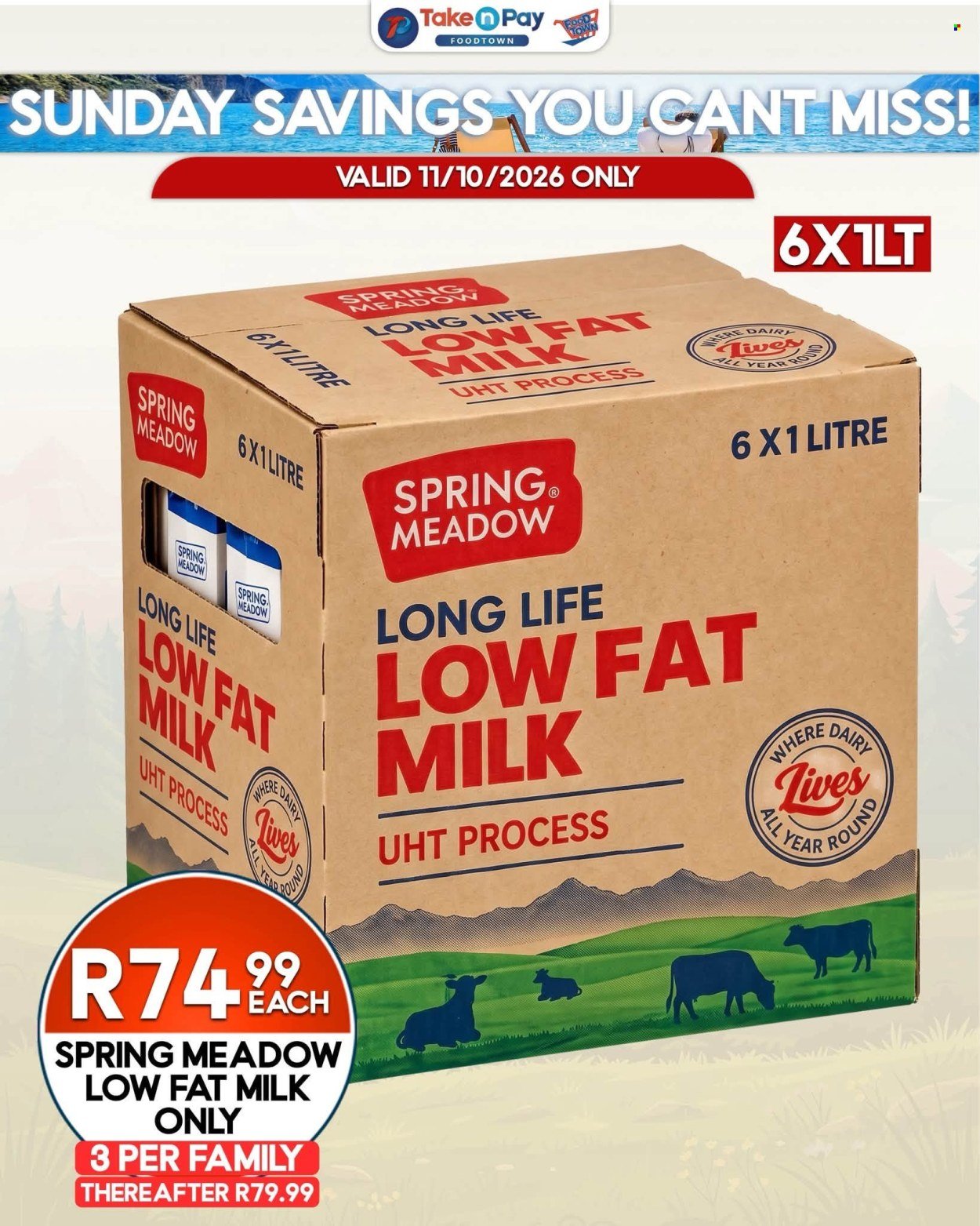 TAKE N PAY specials - From Sunday 11 Oct 2026