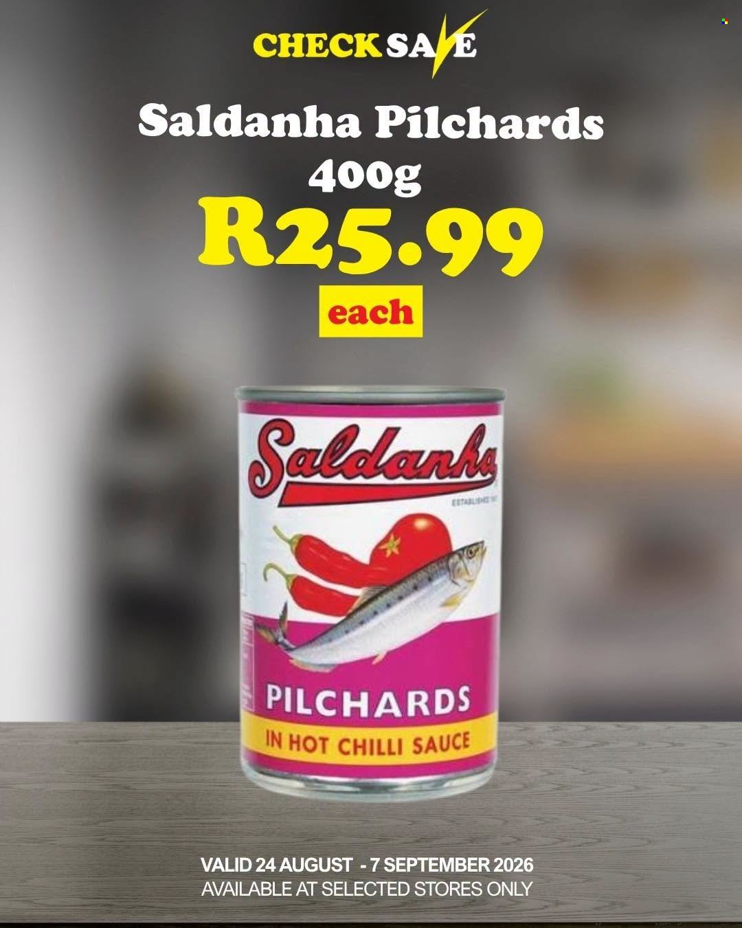 CHECK SAVE specials - From Monday 24 Aug 2026