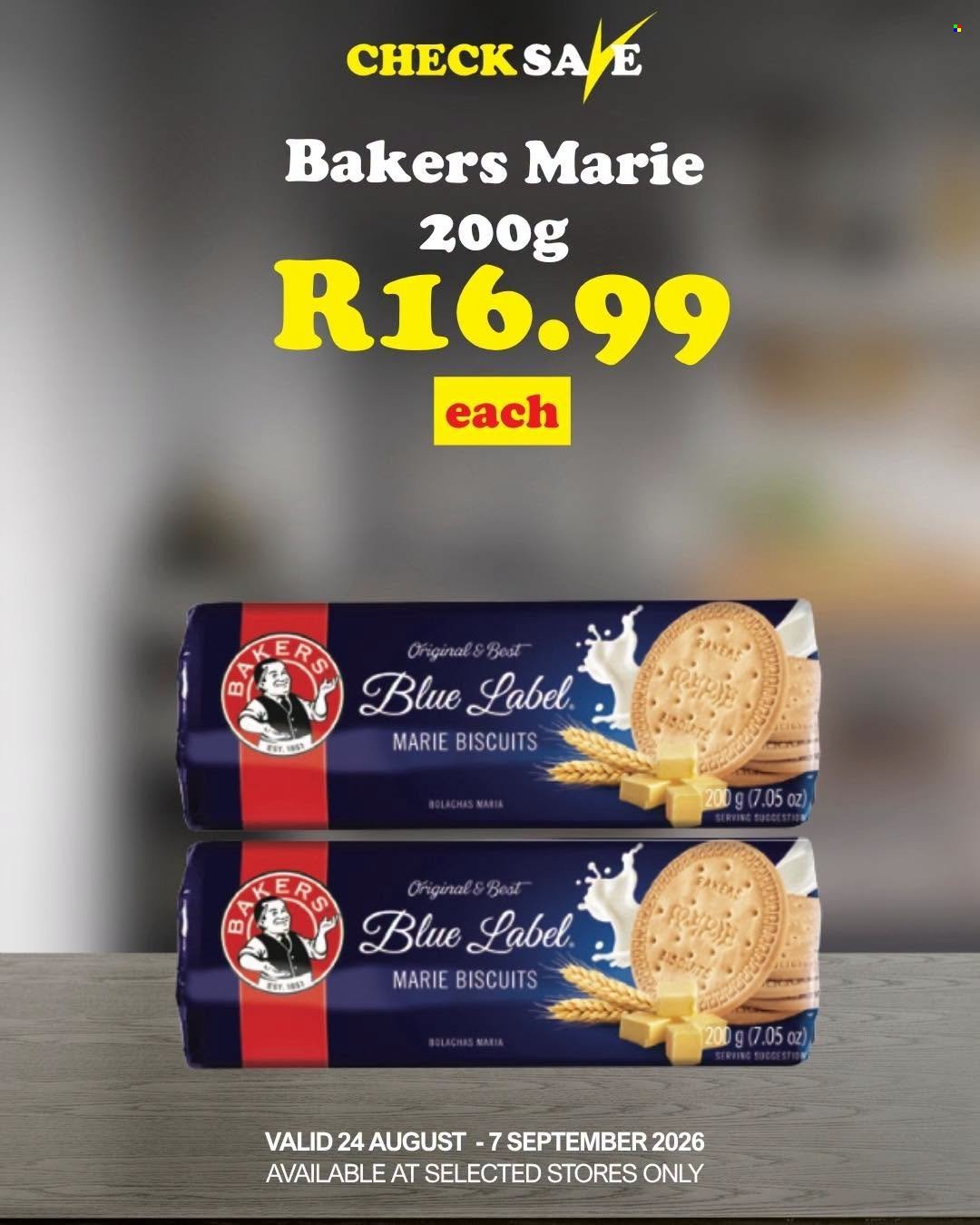 CHECK SAVE specials - From Monday 24 Aug 2026