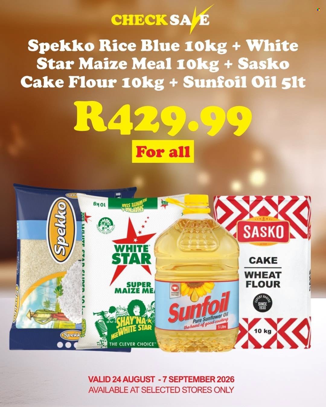 CHECK SAVE specials - From Monday 24 Aug 2026