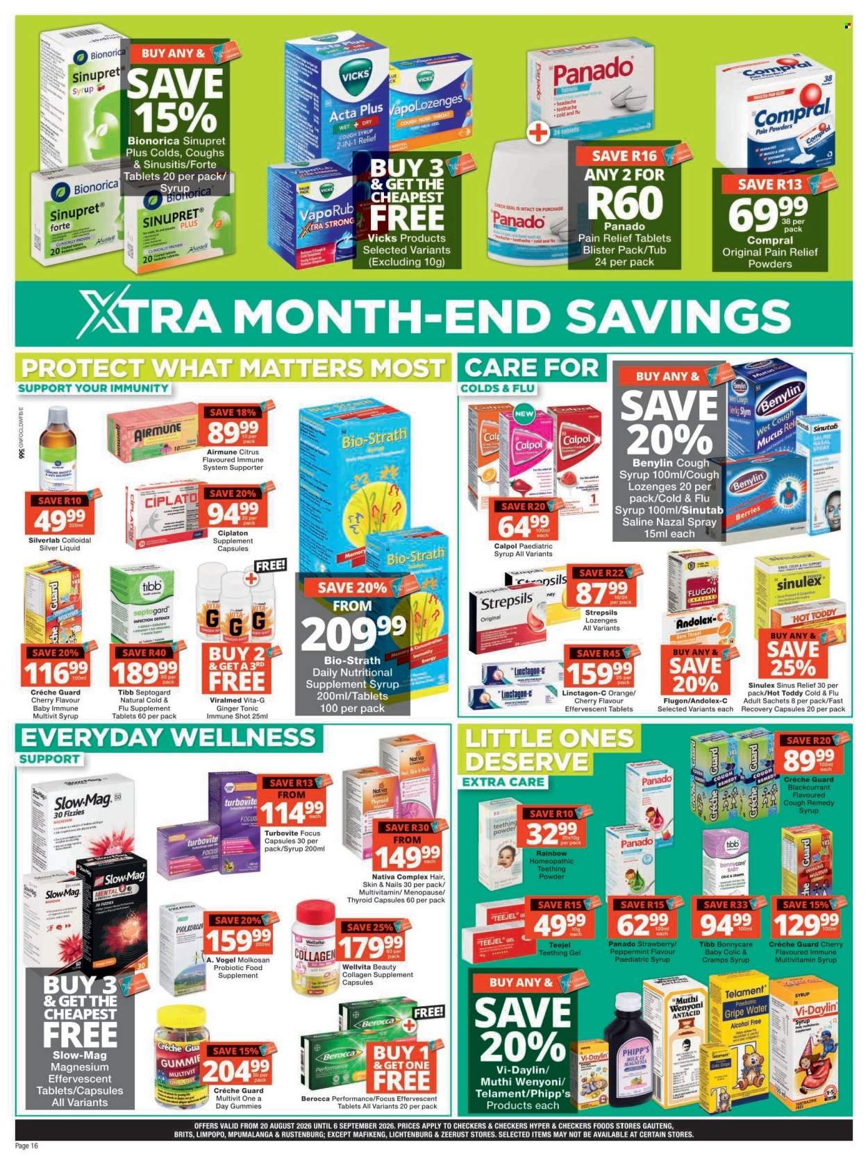 CHECKERS specials - August Month-End Promotion