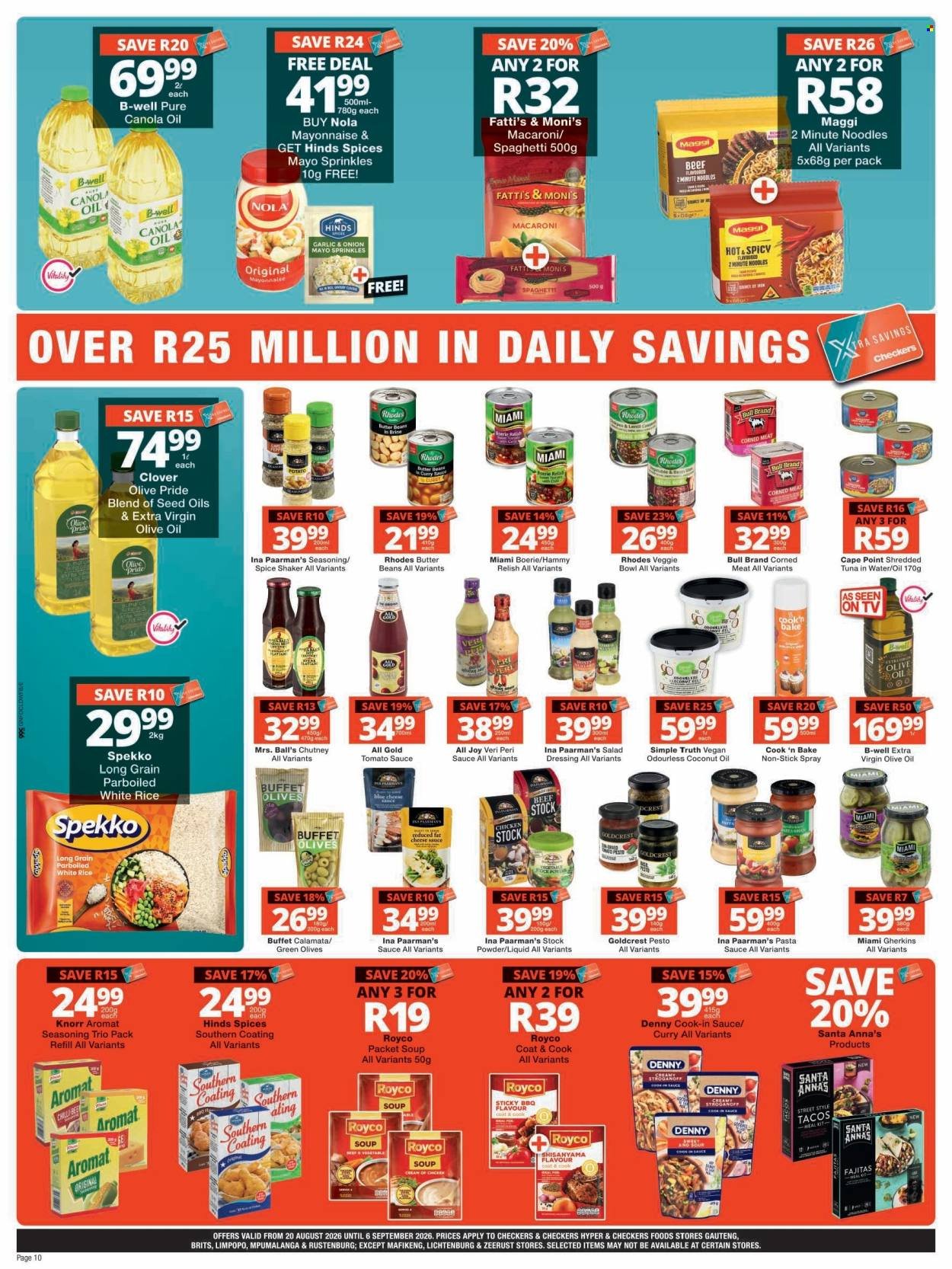 CHECKERS specials - August Month-End Promotion