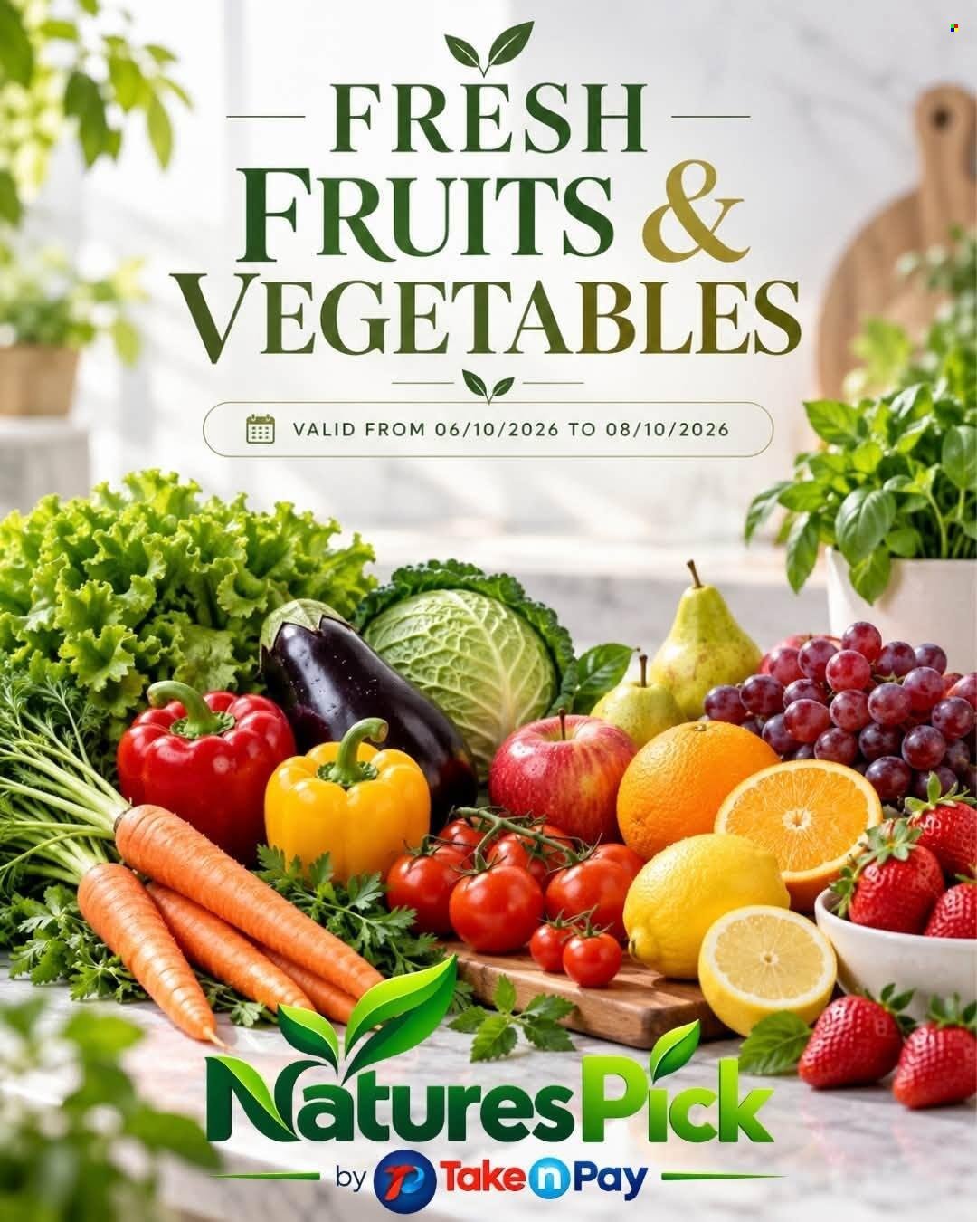 TAKE N PAY specials - From Tuesday 6 Oct 2026