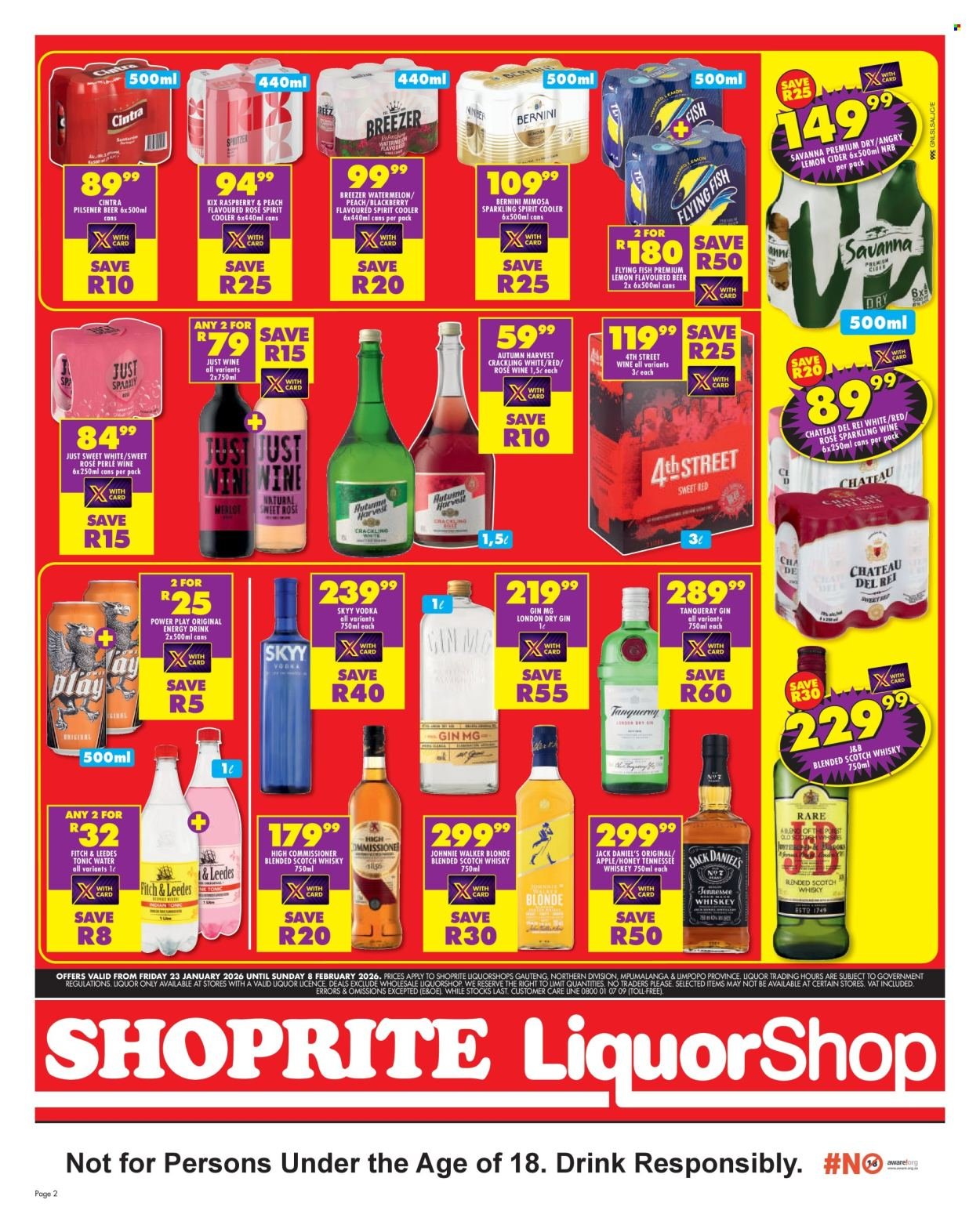 SHOPRITE specials - LiquorShop Low Prices Gauteng (2026-01-23 - 2026-02-08) | 2