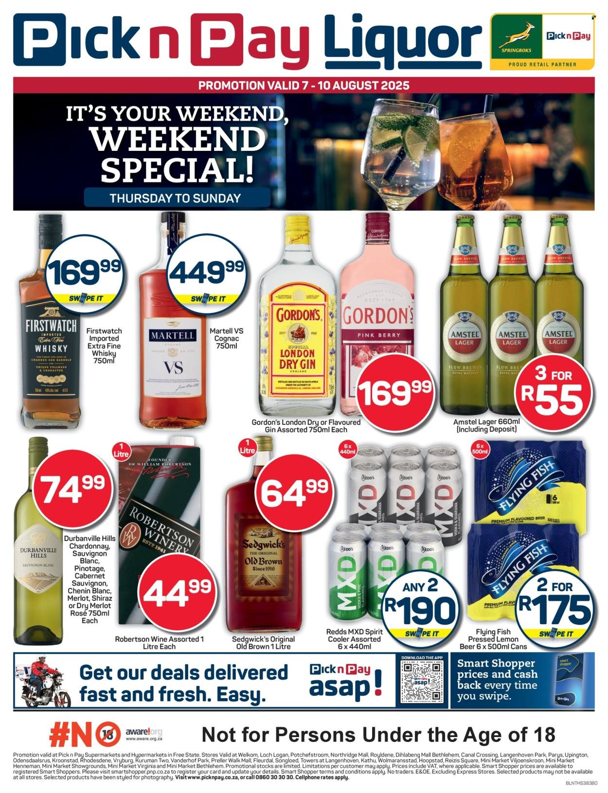PICK N PAY specials - Weekend Liquor Specials (2025-08-07 - 2025-08-10) | 1