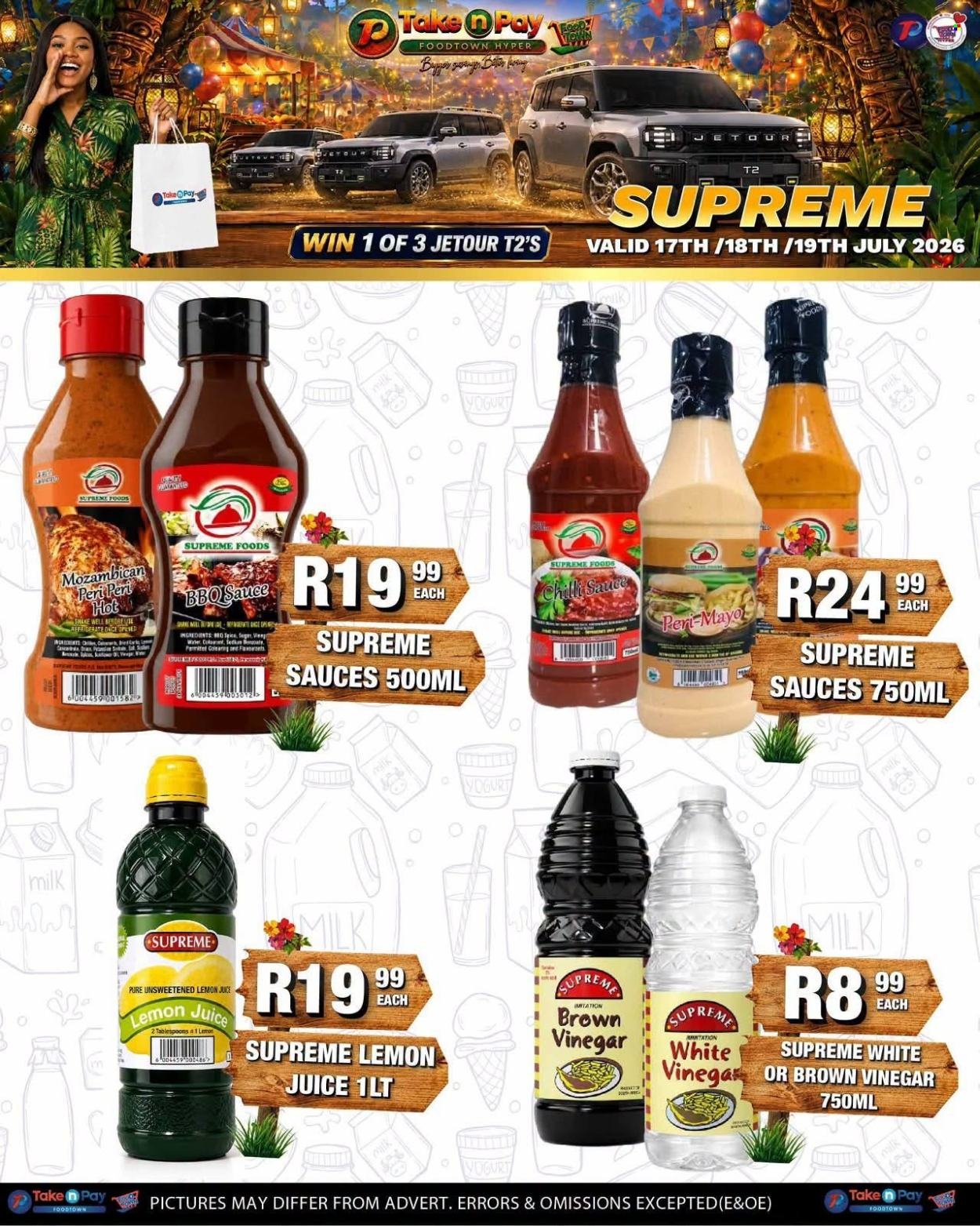 TAKE N PAY specials - From Friday 17 Jul 2026