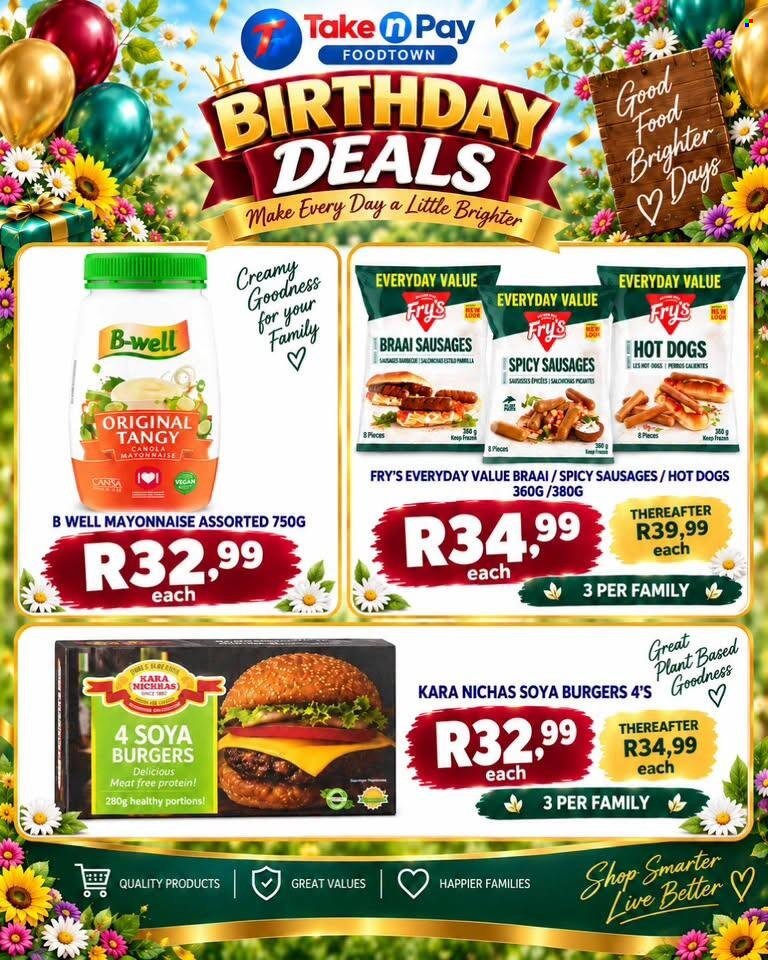 TAKE N PAY specials - From Tuesday 15 Sept 2026