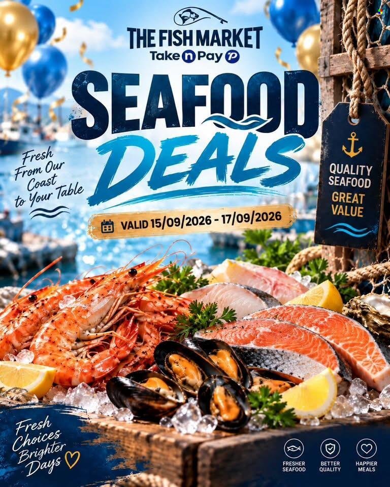 TAKE N PAY specials - From Tuesday 15 Sept 2026
