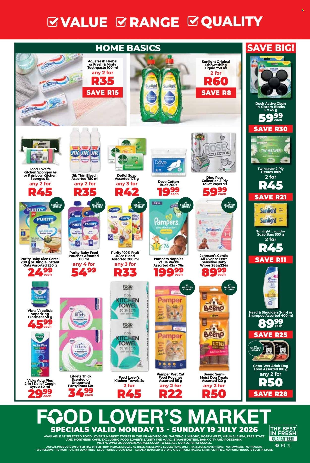 FOOD LOVER'S MARKET specials - From Monday 13 Jul 2026