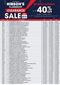 HIRSCH'S specials - From Saturday 20 Jun 2026