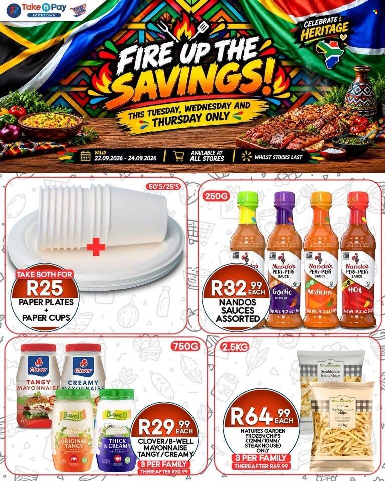 TAKE N PAY specials - From Tuesday 22 Sept 2026