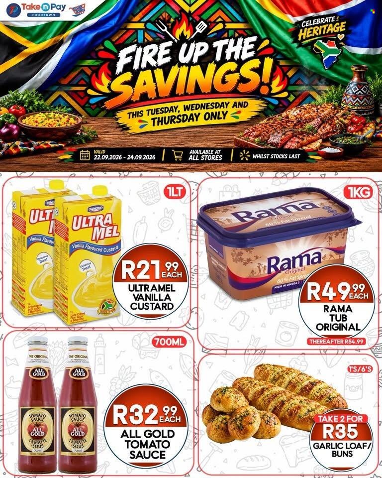 TAKE N PAY specials - From Tuesday 22 Sept 2026