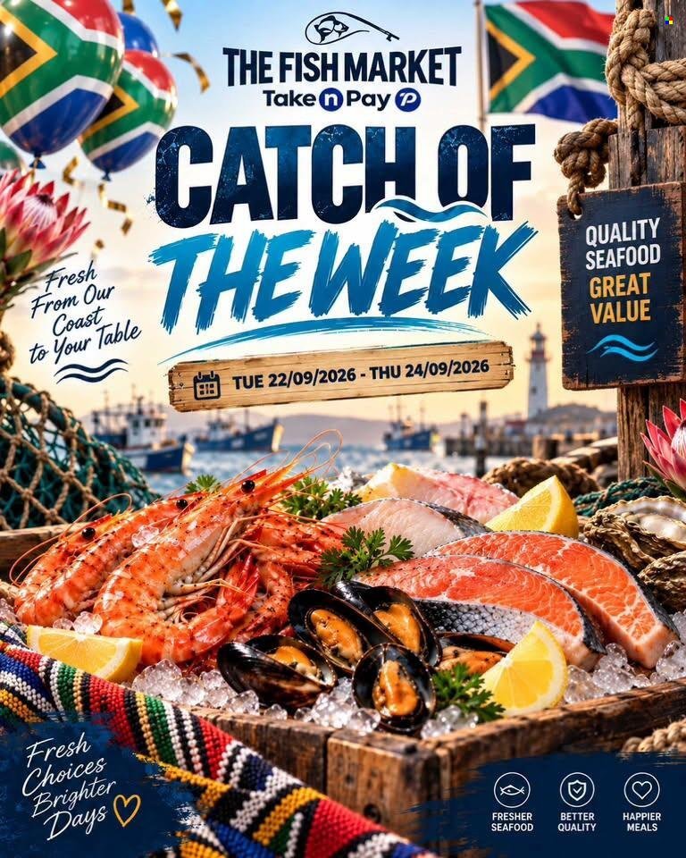 TAKE N PAY specials - From Tuesday 22 Sept 2026