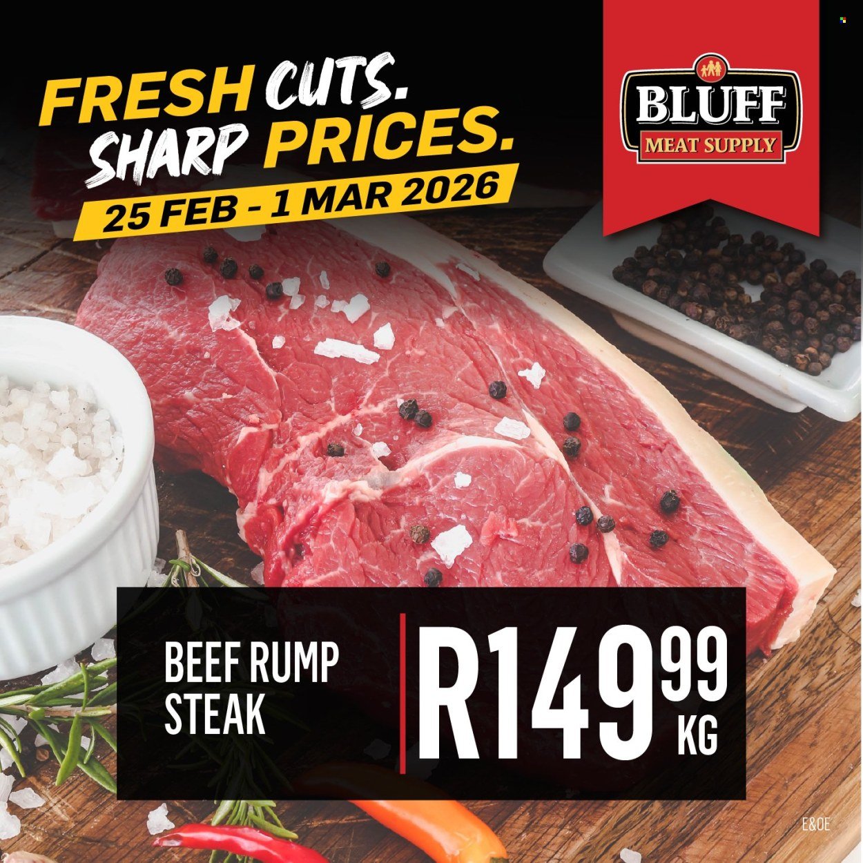 BLUFF MEAT SUPPLY specials - From Wednesday 25 Feb 2026 (2026-02-25 - 2026-03-01) | 2