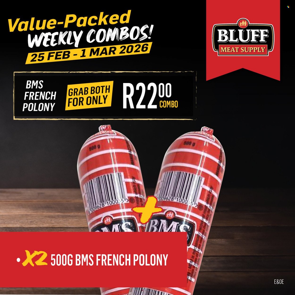 BLUFF MEAT SUPPLY specials - From Wednesday 25 Feb 2026 (2026-02-25 - 2026-03-01) | 11