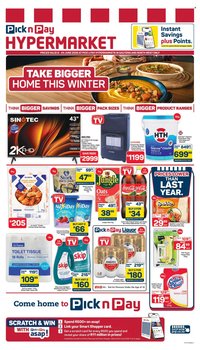PICK N PAY specials - Hypermarket Specials