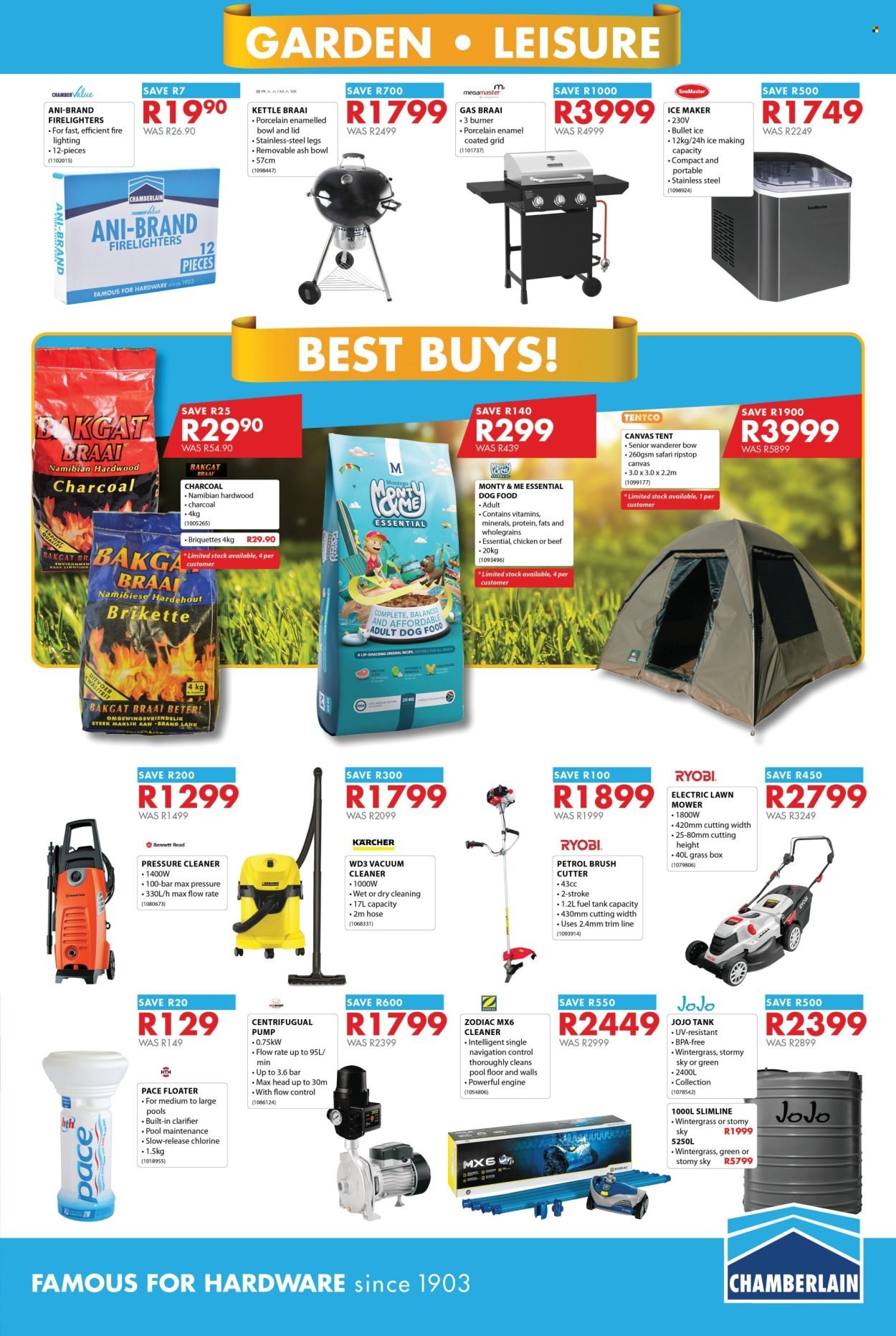 CHAMBERLAIN specials - From Tuesday 1 Sept 2026
