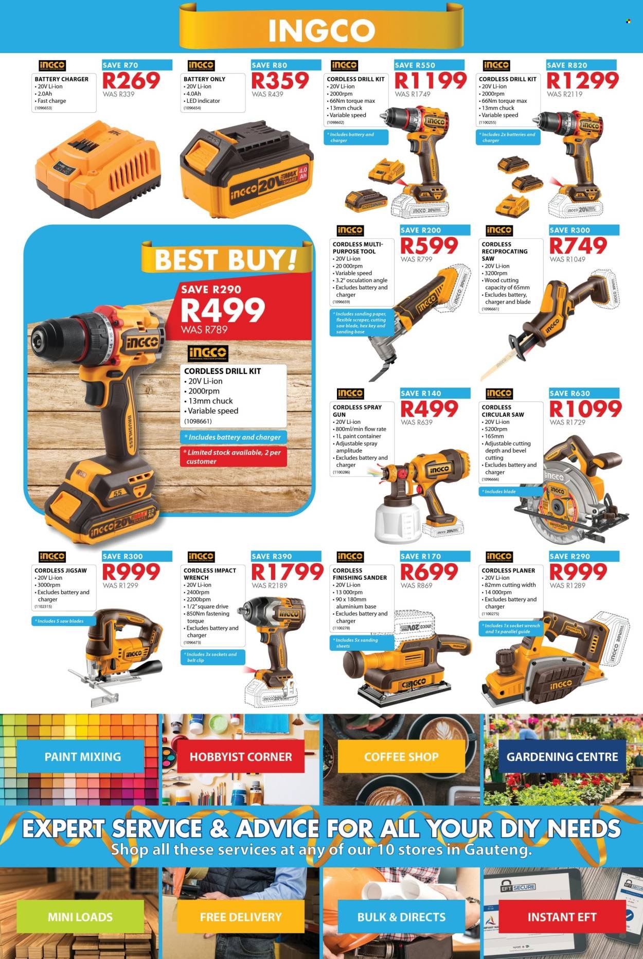 CHAMBERLAIN specials - From Tuesday 1 Sept 2026