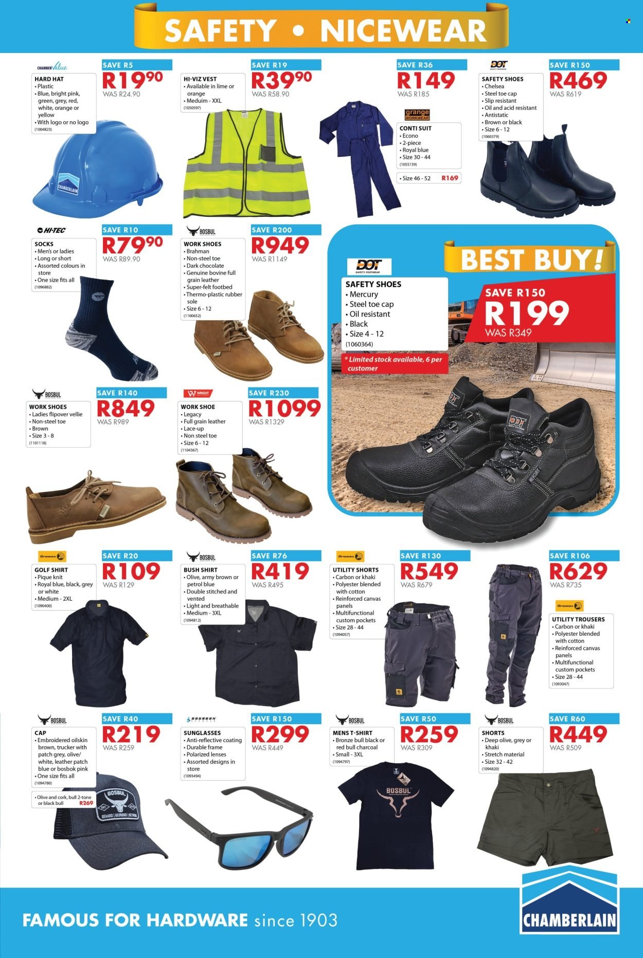 CHAMBERLAIN specials - From Tuesday 1 Sept 2026