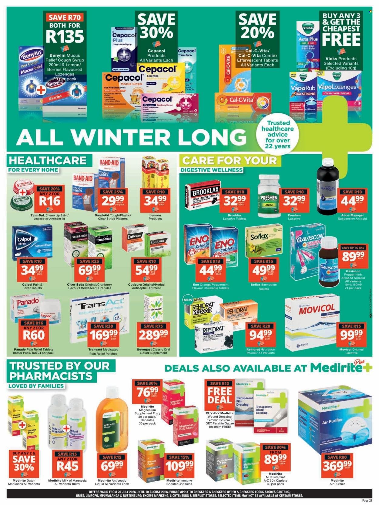 CHECKERS specials - July Month-End Promotion Gauteng