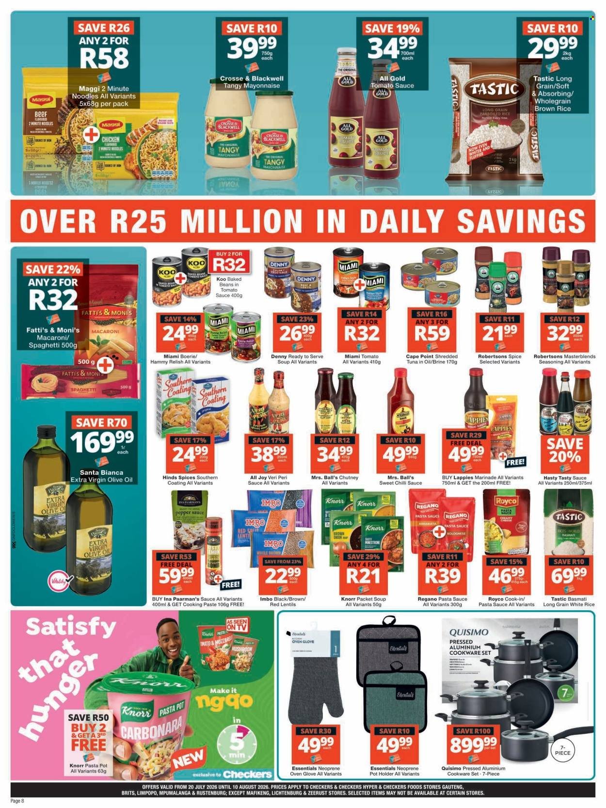 CHECKERS specials - July Month-End Promotion Gauteng