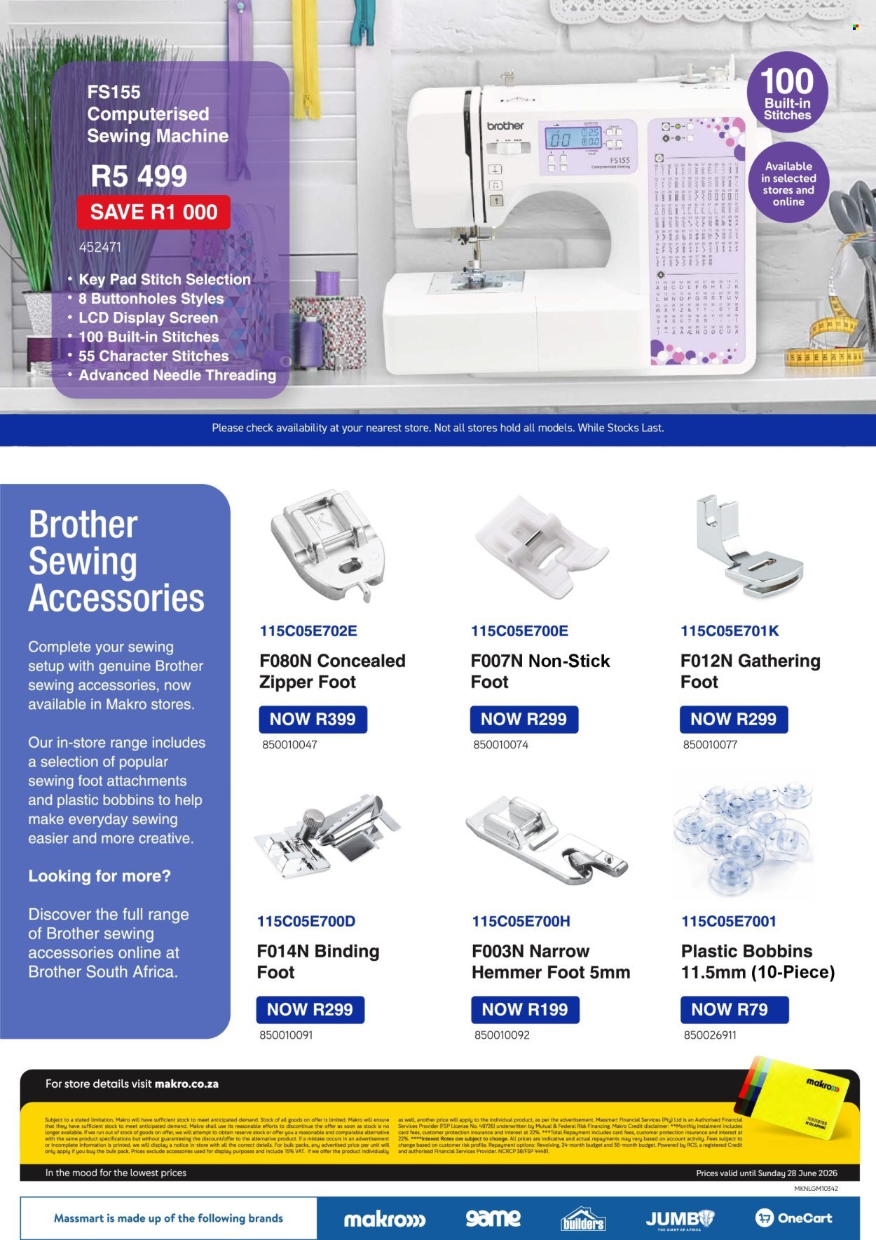 MAKRO specials - Brother Sewing Digital Leaflet
