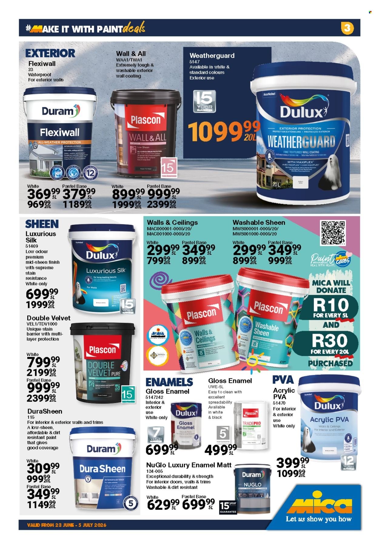 MICA specials - From Tuesday 23 Jun 2026