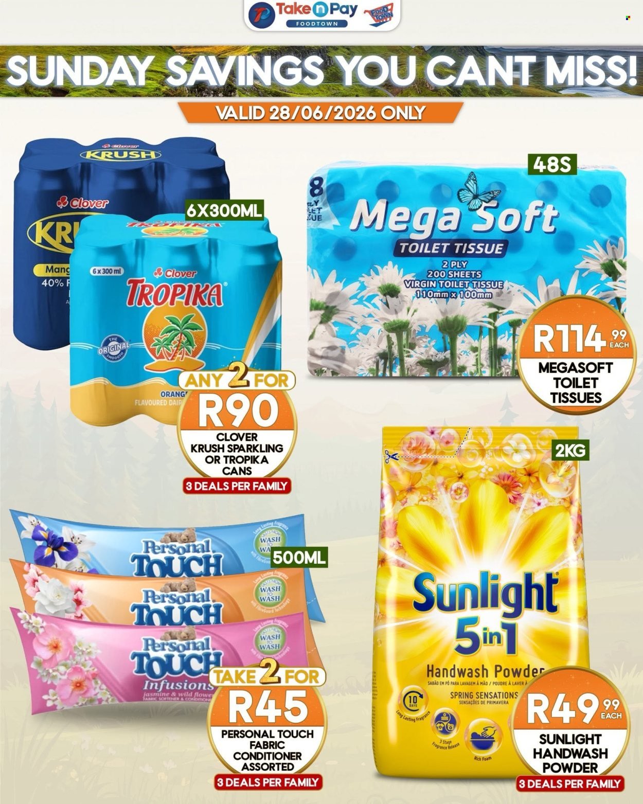 TAKE N PAY specials - From Sunday 28 Jun 2026