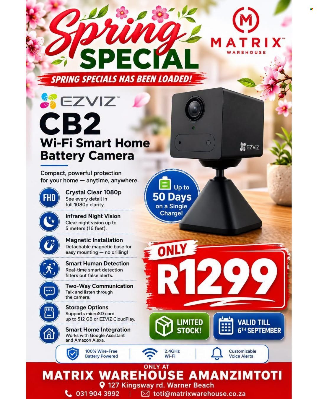 MATRIX WAREHOUSE specials - September 2026