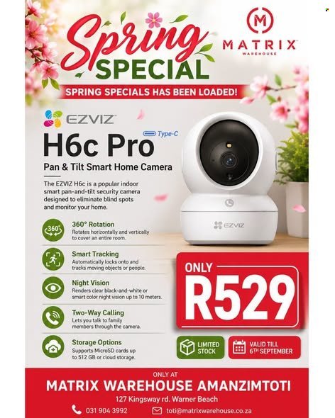 MATRIX WAREHOUSE specials - September 2026