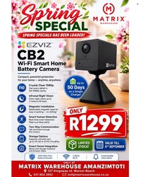 MATRIX WAREHOUSE specials - September 2026