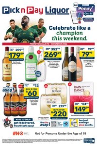 PICK N PAY specials - Liquor Weekend Specials
