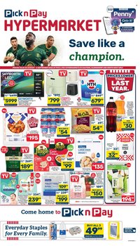 PICK N PAY specials - Hypermarket Specials