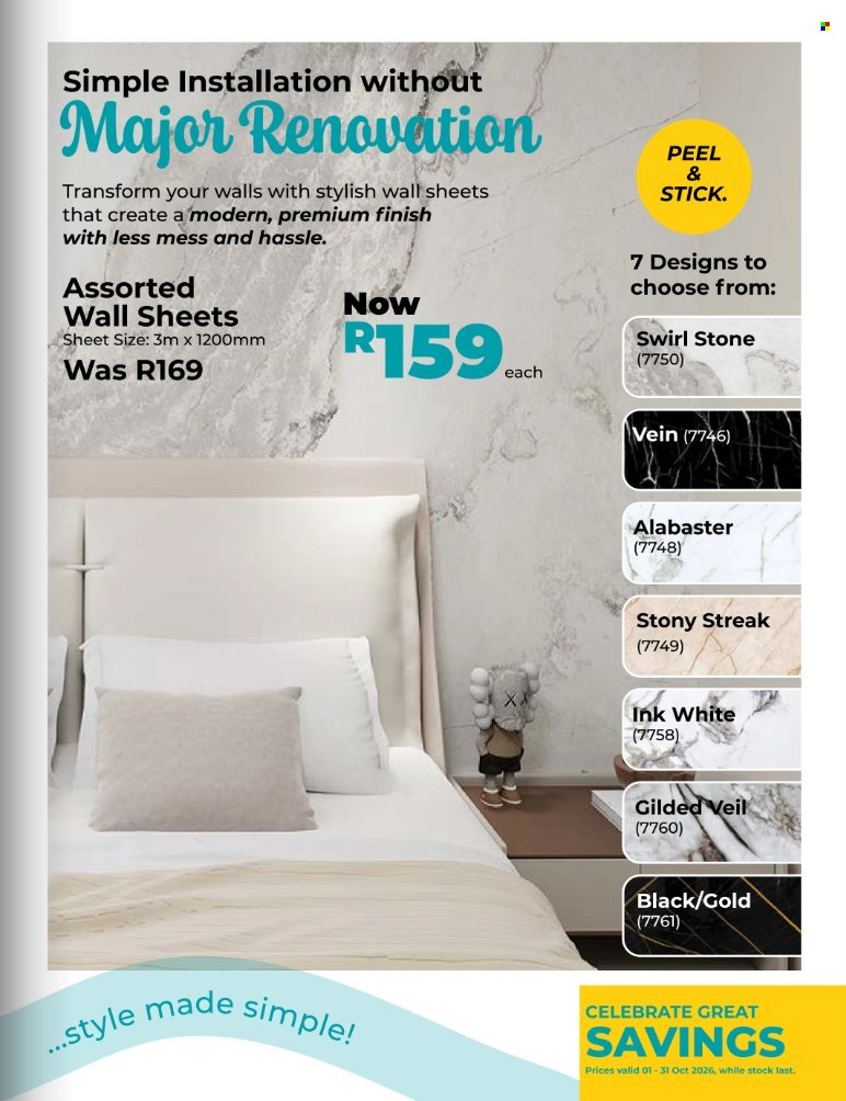 GELMAR specials - From Thursday 1 Oct 2026