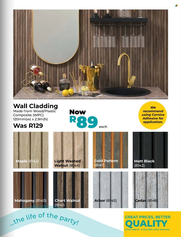 GELMAR specials - From Thursday 1 Oct 2026