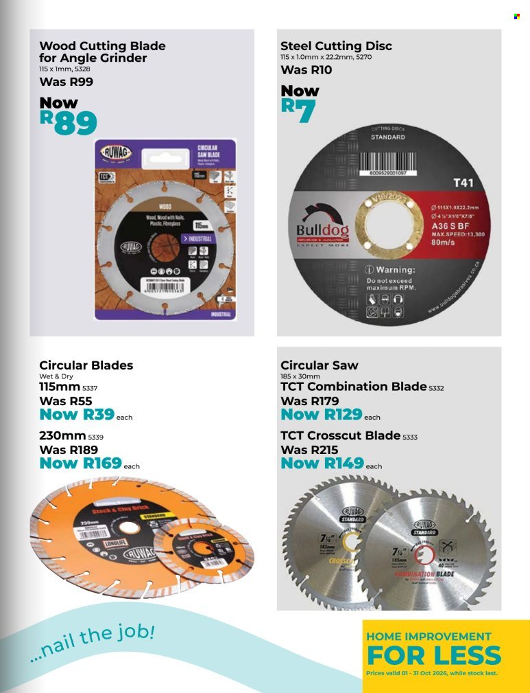GELMAR specials - From Thursday 1 Oct 2026