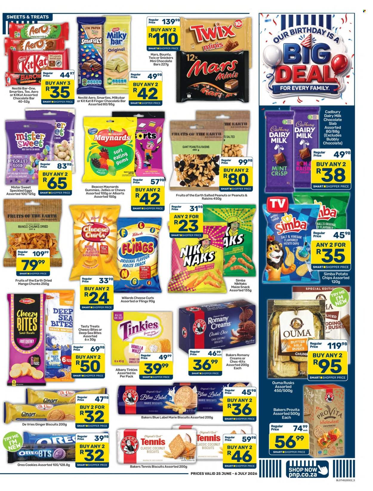 PICK N PAY specials - Birthday Specials