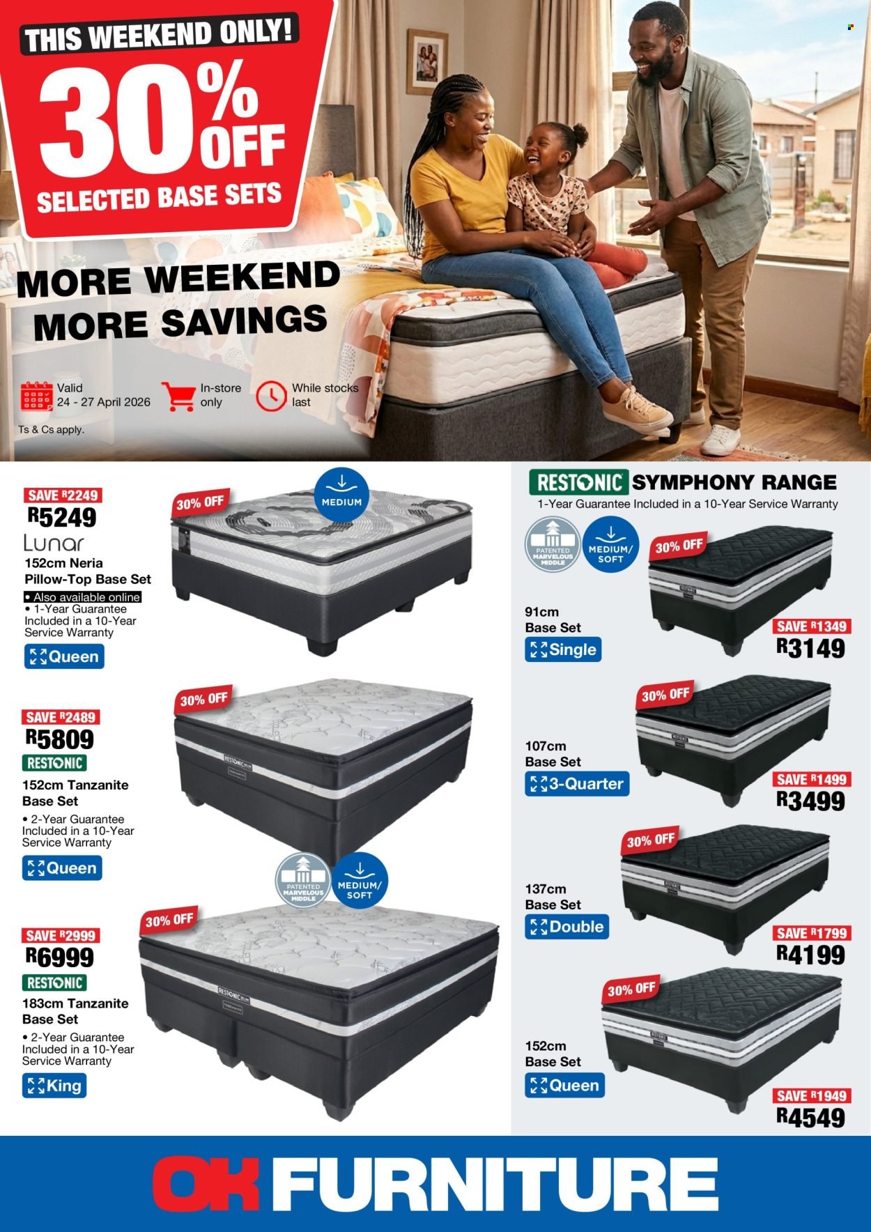 OK FURNITURE specials - From Friday 24 Apr 2026 (2026-04-24 - 2026-04-27) | 1