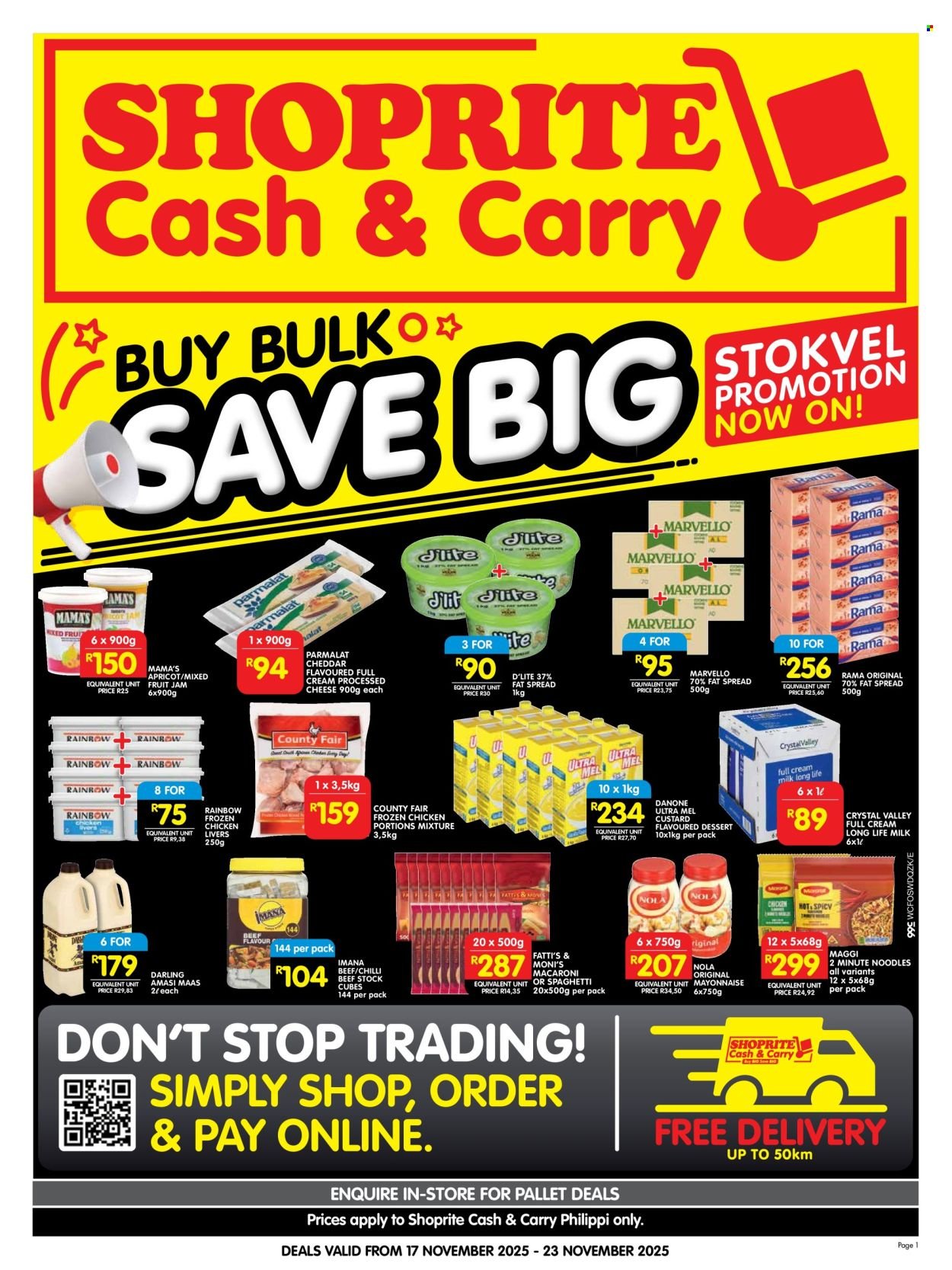 SHOPRITE specials - Cash & Carry Stokvel Deals Philippi (2025-11-17 - 2025-11-23) | 1