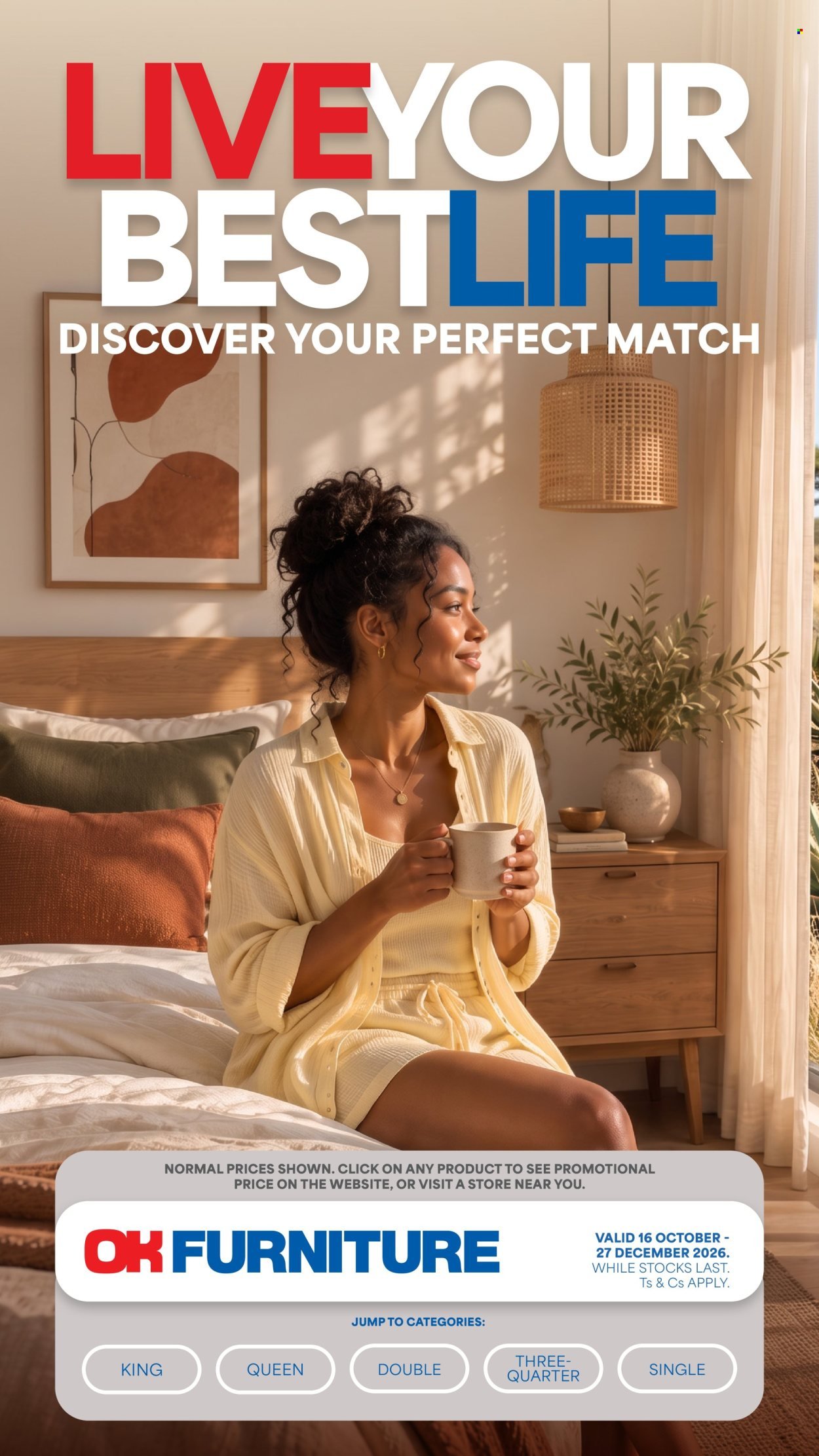 OK FURNITURE specials - From Friday 16 Oct 2026