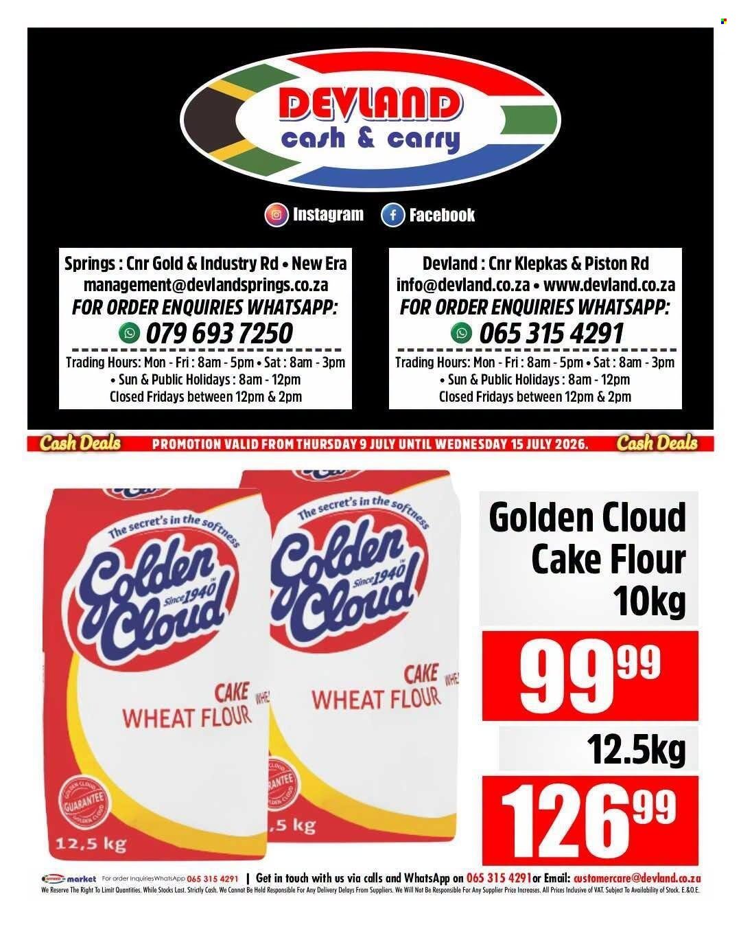 DEVLAND specials - From Thursday 9 Jul 2026