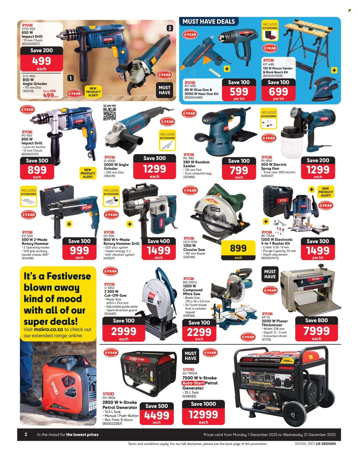 MAKRO specials - Ryobi (2025-12-01 - 2025-12-31) | 2