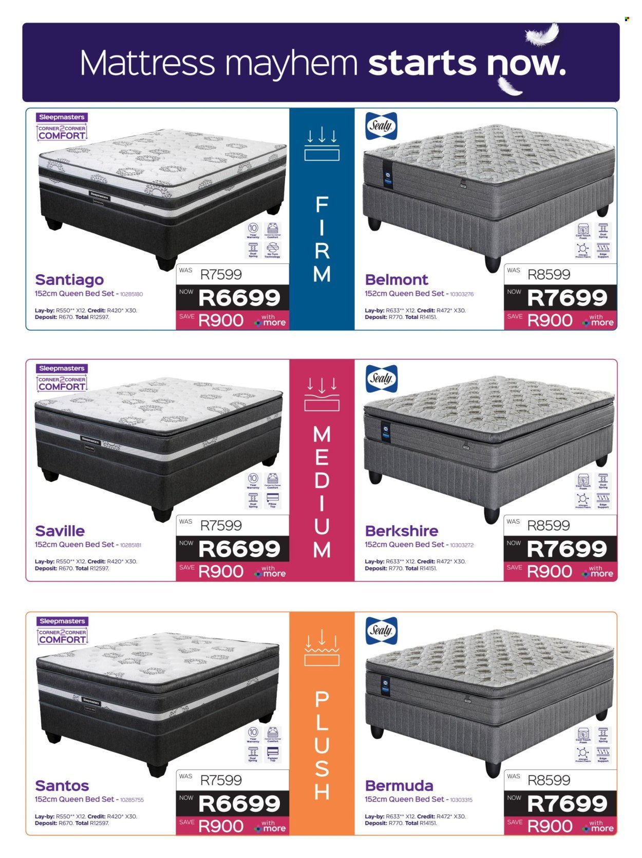 SLEEPMASTERS specials - From Thursday 21 May 2026