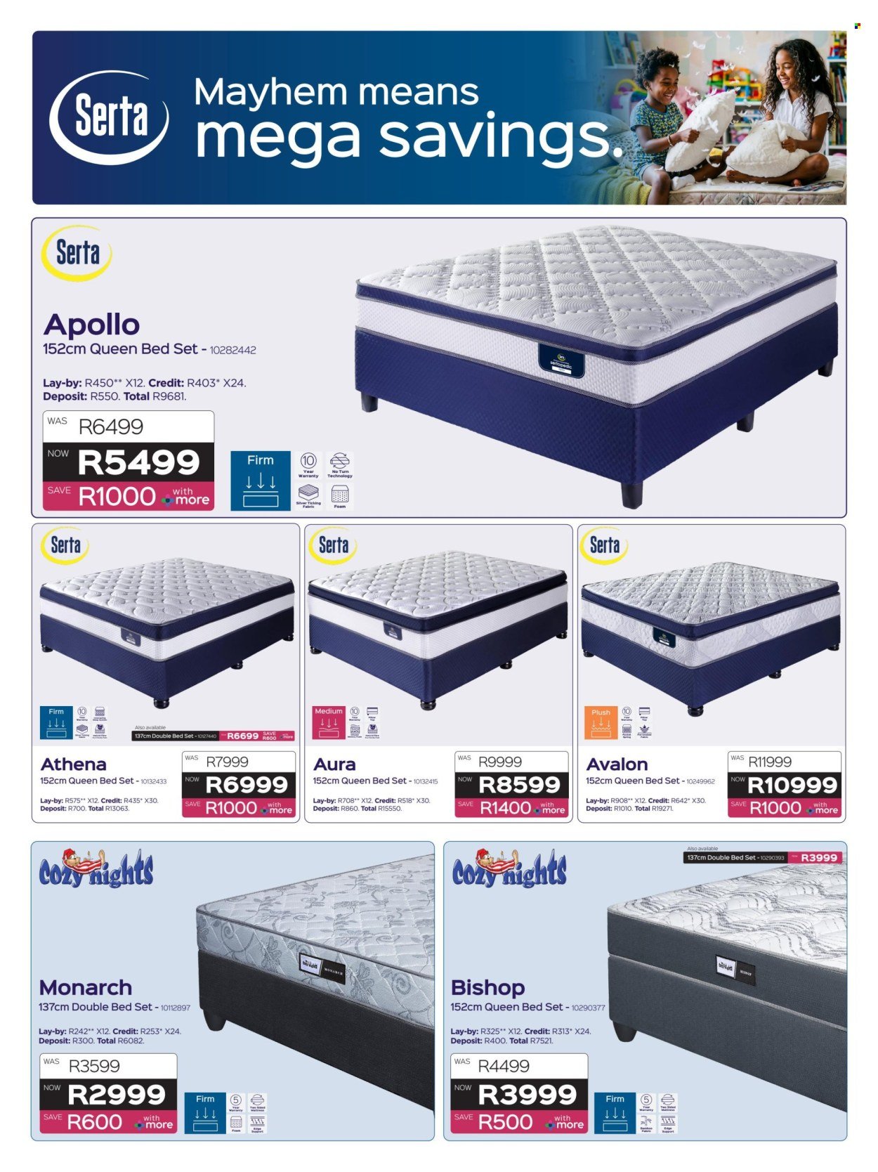 SLEEPMASTERS specials - From Thursday 21 May 2026